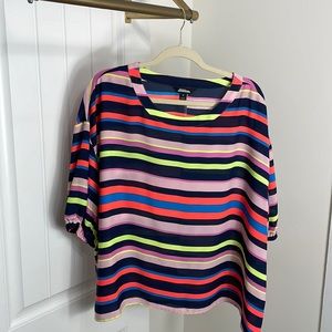 Multi-color stripped dressy top